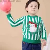 Cardigan Natale Maglione per bambini Abbigliamento autunnale 2-6 anni Neonate Ragazzi Maglieria Pullover Maglione lavorato a maglia Maglioni per feste per bambini Q231206