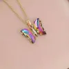 Butterfly 1pcs/7pcs Gradient Necklace Energy Healing Clavicle Chain for Friends Family Y2K Best Holiday Anniversary Christmas Halloween