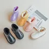 Bottes enfants mode transparent hiver neige bébé doux confortable mignon couleur bonbon coton chaussures garçon filles chaud court 231205