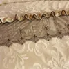 Spódnica łóżka 3 szt. Łóżka na łóżku luksusowe koronkowe spódnicę zagęszcza Piękne łóżko pościel kalowo -pościel