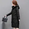 女性用トレンチコート2023冬の因果ジャケット女性ファッションフード付き温かいパーカーソリッドカラーゆるい厚い綿の女性