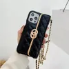 Luksusowe damskie obudowy telefoniczne Cross Cross Body dla iPhone 13Pro 13promax Projektanci łańcuchy damskie listy listy iPhone case marki telefon komórkowy cass