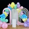 Födelsedagsbakgrund Bakgrund Bröllopsdekor Rainbow Acrylic Backdrop Balloon Arch Flower Wall Backdrop Wedding Stage 97