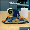 Blocs Blocs Moc Halloween Citrouille Sorcière Cauchemar Avant Noël Bloc De Construction Ensemble Figure Brique Cadeau Jouets Pour Enfants 221007 D Dh4Aw