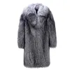 Men's Fur Faux Fur Manteau long en imitation fourrure de renard pour hommes manteau One Body veste européenne et américaine grand code nouvelles promotions 231205