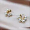 Boucle d'oreille d'été à la mode en métal frais belle douce feuille grise boucles d'oreilles pour femmes bijoux de mode livraison directe bijoux boucles d'oreilles Dhnio