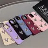 Obudowy telefonu komórkowego Luksusowy Sliver 3D Folded Love Heart Soft Telefen Case for iPhone 13 12 11 14 Pro X XR XS Max 7 8 Plus pokrywka ochronna CAPA J231206