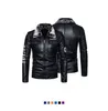 Men's Outerwear Coats Leather Warm lambskin jacket with European and American added thick plush fur integrated leather jacket