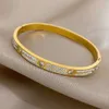 bracelet Designer Bracelet Jewelry gold bangleDouble row diamond full sky star for female couples with a highend design light luxury jewelry