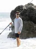 Men's Polos Long Sleeve UPF 50 Rash Guards Diving UV Protection Lightweight T Shirt Loose Fit Swimming Quick Drying Surfing 231205