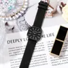 Wristwatches Women Quartz Watch Elegant Square For Men Minimalistic Design Adjustable Faux Leather Strap All-day