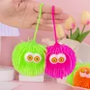 Other Toys Pet Chewing Toy Flashing Protruding Eye Fur Ball Luminous Stress Relief Cat Interactive Vent 231206