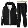 Mens Tracksuits Tracksuit Set Homens Sweatsuits Casual Jogging Define Long Slevve Com Capuz Zipper Cardigan Jaqueta Homem Esportes Terno Oversize 8XL 231206