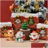 クリスマスの装飾クリエイティブ樹脂クリスマスデコレーション装飾ホームチルドレン室デスクトップスモールサンタクロースギフトドロップデリバリーDHBX9