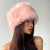 Beanie/Skull Caps Mode Pluizige Imitatiebont Hoeden voor Vrouwen Winter Dikker Warm Houden Pluche Caps Oorbeschermer Hoofddeksels Outdoor Ski Mutsen Hoeden