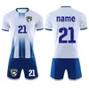 Andra sportvaror 2223 Custom Men Kids Soccer Jersey Set Quick Torking Breatble Man Boys 2 Piece Team Club Training Football Uniform Tracksuit 231206