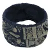 Bandanas Autumn and Winter utomhus plysch mönstrad halsduk för par universell värme täcker hiphop stil hals