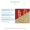Chokers 925 Silver 18K Guldhalsbandskedjor för män Fashion Jewelry Accessories 2211052632