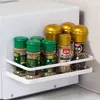 Crochets étagère à épices magnétique réfrigérateur étagère latérale stockage gain de place organisateur de cuisine assaisonnement