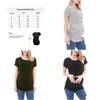 Zwangerschapstops T-stukken kleinshow dames korte mouw t shirts zijkant ruches zwangerschap tuniek 3-pack druppel levering baby kinderen benodigdheden stoffen dh5vu