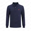 Ralphs Designer Polo Camicie eleganti da uomo Moda Ralphs Logo ricamato Polo da uomo Camicia a maniche lunghe T-shirt Top Luxurys Abbigliamento Manica Laurens Abbigliamento A062