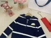 Nieuwe baby trui Halve rits ontwerp kind hoodie Maat 100-160 herfst kinderen designer kleding Gebreide peuter trui Dec05