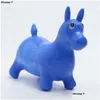 Poussettes # Poussettes 1 pièces monter sur arc-en-ciel Animal cheval gonflable gonflable videur Jum enfants cadeau jouets couleur aléatoire trémie 230605 Drop De Dhoul