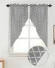 Curtain Classic Geometry Dark Grey Morocco Curtains For Bedroom Window Living Room Triangular Blinds Drapes