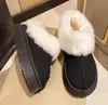 2024 Faux Fur Winter Laarzen Voor Vrouwen Antislip Pluche Snowboots Vrouwen Dikke Bodem Warme Katoenen Schoenen platform Botas Mujer