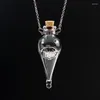 Pendant Necklaces Vintage Magic Potion Bottle Necklace DIY Spirit Glass Ing Fragrance for Men and Women's Party Jewelry Gifts