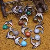 Pingente colares cura golfinho charme pedra natural cabochão cristal oceano animal pingentes fazendo diy jóias acessórios