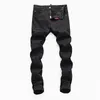 Jeans da uomo D2 Motociclette Motociclette da strada Pantaloni da uomo Disel Pantaloni dipinti con frammenti Abj Owy Cyg Dsquareds Dsq2s Dsqs6366172