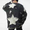 Maglioni da uomo PFHQ China Chic Star Maglione con bordo in lana Girocollo Moda Darkwear Pullover autunnale originale d'avanguardia consumato 21Z2552 231205