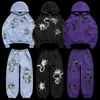 Erkek Hoodies Sweatshirts Punk Gotik Desen Baskı Y2K Hoodie Hip Hop Sweatshirt Kişilik Retro Hoodies Kadın Erkekler Sokak Giyim 231205