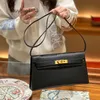 Akilyle Designer lüks çanta keçi desen inek derisi Elan Under Elan koltuk çantası yüksek kaliteli tek omuz crossbody moda çanta