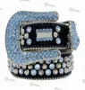 2021 Digner BeltSimon Ceintures Pour Hommes Femmes Ceinture Diamant Brillant Noir Sur Noir B4593886