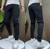 Mens Pants Mens High Stretch Multipocket Skinny Cargo Sweatpants Solid Color Casual Work Outdoor Joggers Trousers 231206