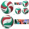 Balls Professional Highquality Pu Leather Volleyball Outdoor Indoor Training Competition Standard Beach 230313 Drop Delivery Sports Dhmkx