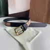 Cintura di design di lusso per uomo socialite casual cintura da 3,5 cm vera pelle a specchio qualità fibbia argento cintura elegante da uomo con scatola