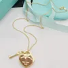 Pendant Necklace Fashionable Charm 18k Gold Heart Necklace High Quality 316L Titanium Steel Designer Necklace for Women's Jewelry