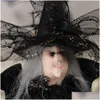 Party Favor Dolls Ghost Witch Doll Christmas Tree Top Star Halloween Topper Home Desktop Decoration Ornaments 230821 Drop Delivery G Dhrtn