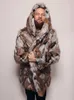 Manteau d'hiver en fausse fourrure pour hommes, à capuche épaisse, moelleux, manches longues, vêtements d'extérieur chauds, veste de luxe, Bontjas, 231205