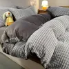 Bedding Sets Cut Flower Milk Fiber Four-Piece Set Winter Coral Fleece Flannel Bed Sheet Quilt Cover Double-Sided With Velvet Thermal