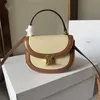 Designer di lusso Mini Besace 16 Triumph Gate Beige Tessile Pelle Teen 101063 Borsa a tracolla a tracolla Borsa 7A Migliore qualità