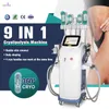 9 EM 1 máquina de crioterapia de congelamento de gordura Dispositivo de modelagem corporal Cryolipolysis Fat Freeze cavitação a vácuo ultrassônica Equipamento de beleza para perda de peso