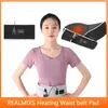 Midjestöd Electric uppvärmning Midjebältet Värme midja ryggsmärta USB Support Brace Pain Massage Front och bakre kompressterapi LUMBAR 231205