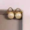 Boucles d'oreilles Style coréen pour femmes, bijoux en perles de verre baroques simples, tendance 2023