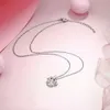 Collana con ciondolo a forma di corona di zirconi, elegante, creativo, alla moda, accessori decorativi in acciaio inossidabile per la festa della mamma