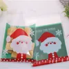 Confezione regalo Design 100 pz/lotto 10x13 cm Borse Babbo Natale Imballaggio autoadesivo Natale per caramelle