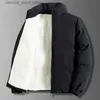 Parkas pour hommes hiver hommes veste automne chaud polaire mode épaissi coton rembourré vestes col montant manteaux décontractés coupe-vent grande taille 8XL Q231206